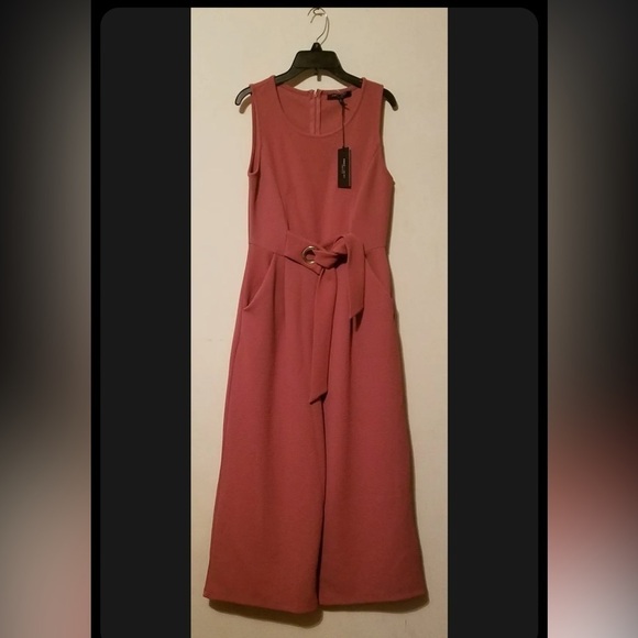 Romeo and Juliet Wide Leg Ankle Jumpsuit Medium - Picture 11 of 12